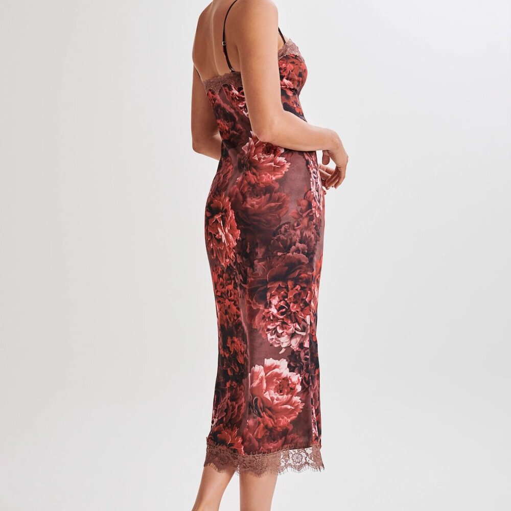 Meshki Makayla Lace Peony Midi Dress: Small - Picture 2 of 10